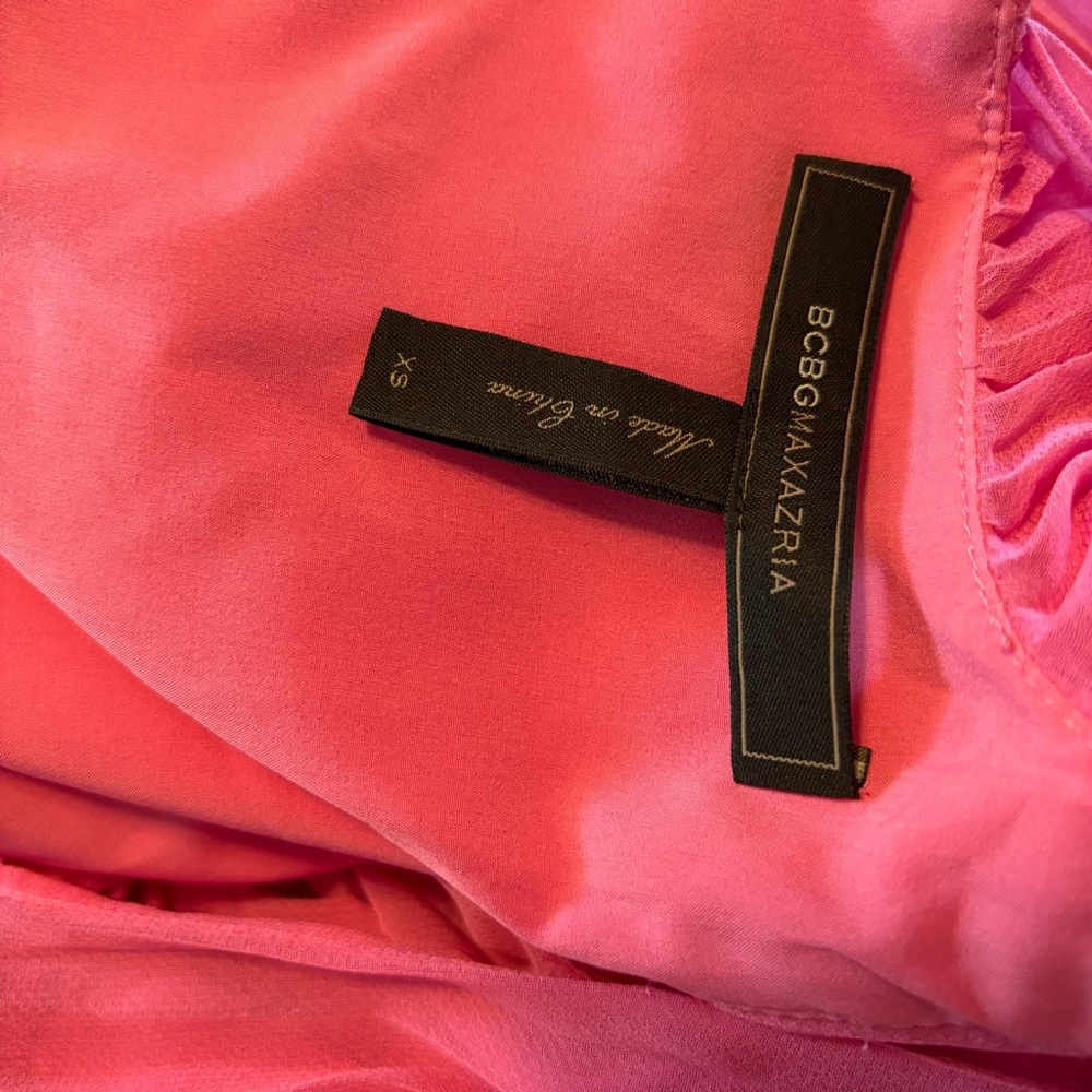 BCBGMaxAzria pink dress size XS - Picture 4 of 5